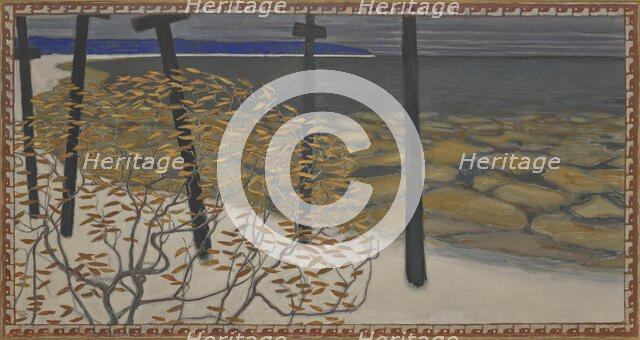 Autumn - Five Crosses: A study for the fresco in the Jusélius Mausoleum, 1902. Creator: Gallen-Kallela, Akseli (1865-1931).