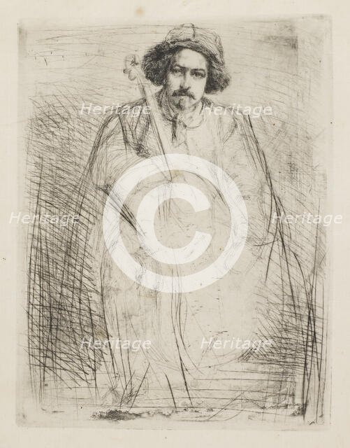 J. Becquet, Sculptor, 1859. Creator: James Abbott McNeill Whistler.