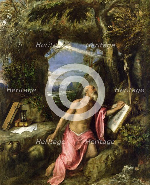 Penitent Saint Jerome, ca. 1575. Creator: Titian (1488-1576).