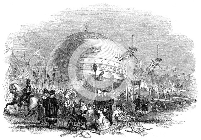 'Grand ceremony of trying the cannon', 1847. Artist: Giles