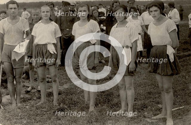 Regional physical education festival, 1928. Creator: GP Putintsev.