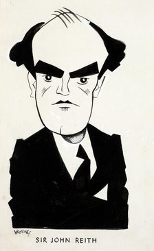 Sir John Reith, 1st Baron Reith, between 1939 and 1946. Creators: Central Office of Information, John Musgrave-Wood.