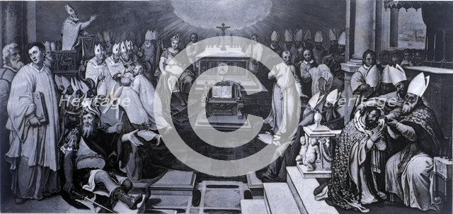 First Council of Constantinople, held in 381 under Pope St. Damasus and the reign of Theodosius '…