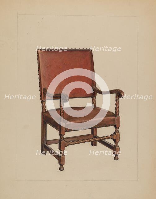 Armchair, c. 1937. Creator: M. Rosenshield-von-Paulin.