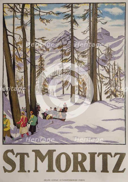 St. Moritz, 1918.