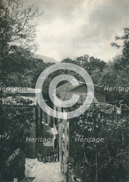 Narrow street, Capri, Italy, 1927. Artist: Eugen Poppel.