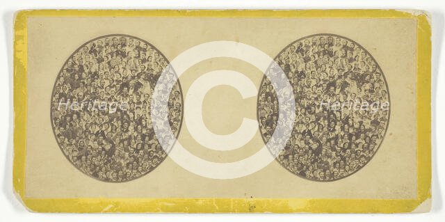 Untitled [collage of photographic portraits], late 19th century. Creator: Daniel S. Camp.