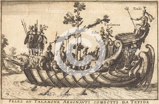 Peleo et Talamone Argonauti condotti da Tetide. Creator: Balthasar Moncornet.