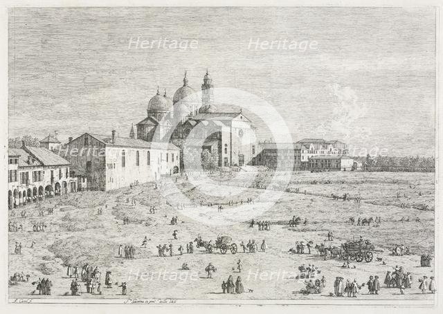 Views: Church of Saint Justina in Prà della Valle, Padua, 1735-1746. Creator: Antonio Canaletto (Italian, 1697-1768).