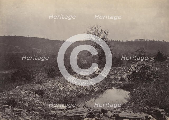 Mission Ridge from Orchard Knob, 1860s. Creator: George N. Barnard.
