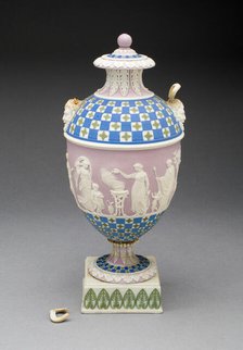 Vase with Sacrifice to Ceres, Burslem, c. 1800. Creator: Wedgwood.
