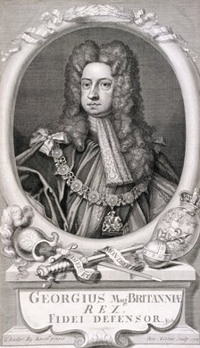 George I, King of Great Britain, 1718. Artist: George Vertue
