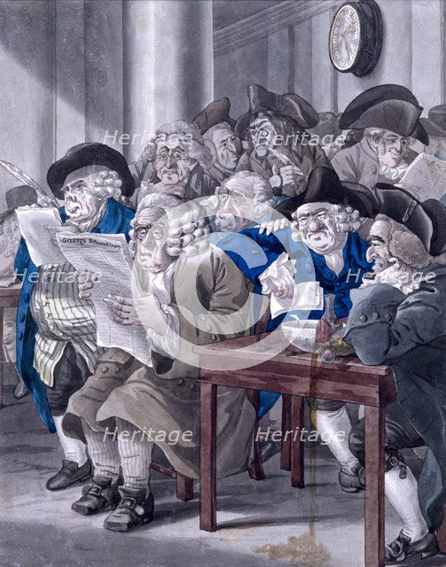 'Stock-Jobbers Extraordinary', Stock Exchange, London, c1795. Artist: Robert Dighton