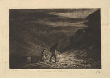 The Search for an Inn, 1861. Creator: Charles Francois Daubigny.