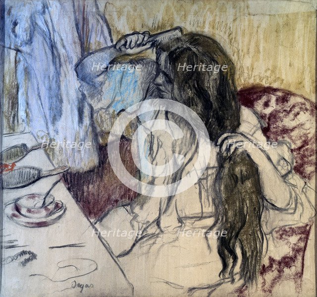 'Woman at her Toilette', 1889.  Artist: Edgar Degas