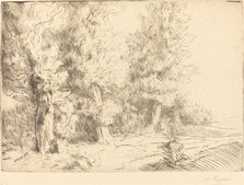 In the Forest of Fontainebleau (Dans la foret de Fontainebleau). Creator: Alphonse Legros.