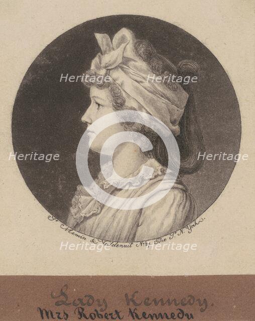 Jane Macomb Kennedy, 1797. Creator: Charles Balthazar Julien Févret de Saint-Mémin.