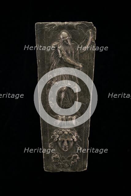 A Warrior, with a Garlanded Mask below, c. 1530s. Creator: Unknown.