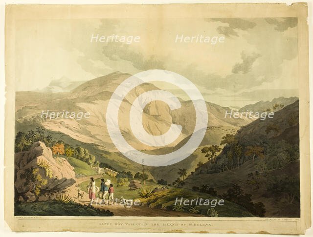 Sandy Bay Valley, St. Helena, n.d. Creator: Daniel Havell.