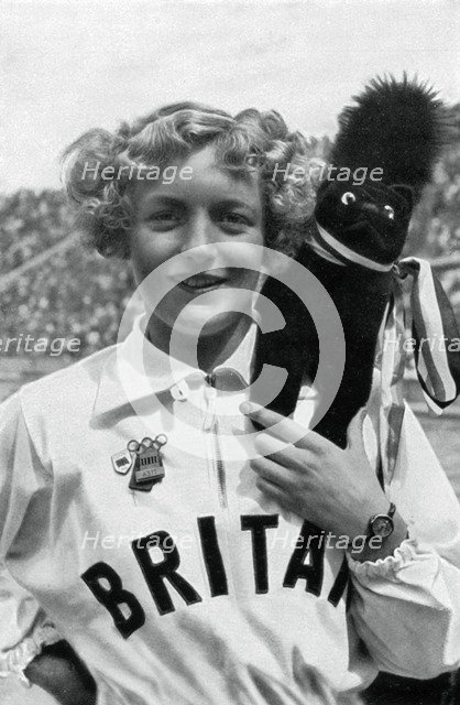 Ruthley Moris-Hancock, British swimmer, Berlin Olympics, 1936. Artist: Unknown