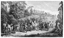 Infantry Marching, (1885).Artist: Jean-Antoine Watteau