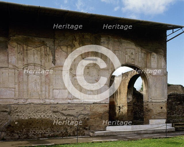 Partial view of the rooms, Terme Stabiane, Pompeii, Italy, 3rd century BC, (2002).  Creator: LTL.