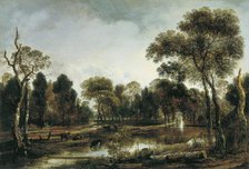 Wooded River Landscape, 1645. Creator: Aert van der Neer.