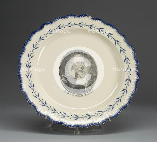 Plate, c. 1790. Creator: Unknown.