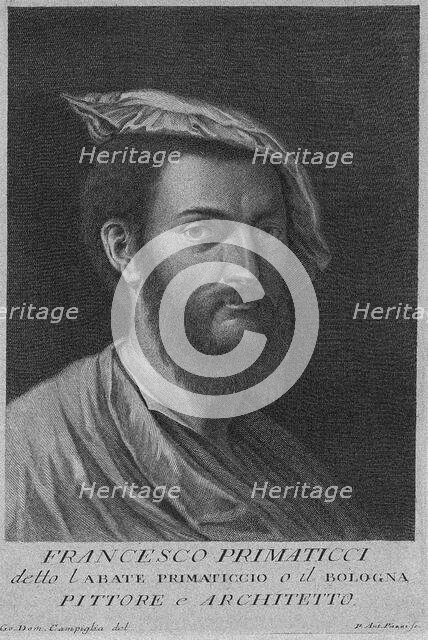 Francesco Primaticcio from the Abate Primaticcio or the Bologna picturesque and architect, 1752. Creator: Pazzi, Pietro Antonio (1706-1770).