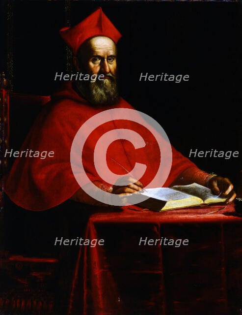 Portrait of Cardinal Domenico Toschi (1535-1620), c1604. Creator: Leoni, Ottavio Maria (1578-1630).