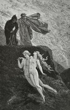 The Divine Comedy (1307-1321): Inferno (Hell), 1888.  Creator: Jean Edouard Dargent.