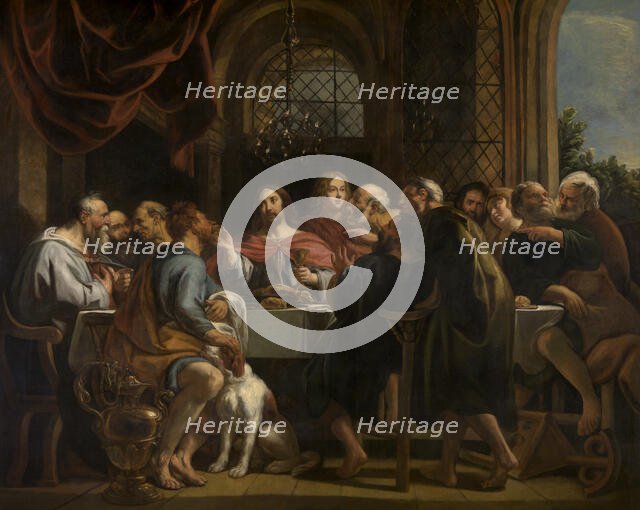 The Last Supper, 1654-1655. Creator: Jordaens, Jacob (1593-1678).