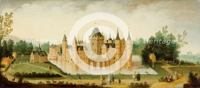View of the Castle of Egmond aan den Hoef, c.1638. Creator: Claes Jacobsz van der Heck.