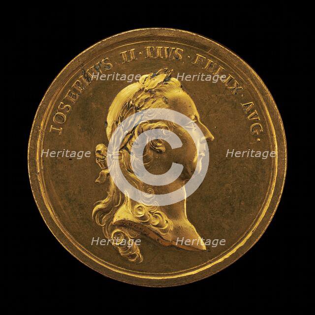 Joseph II, 1741-1790, Holy Roman Emperor 1765 [obverse], 1773. Creator: Johann Martin Krafft.