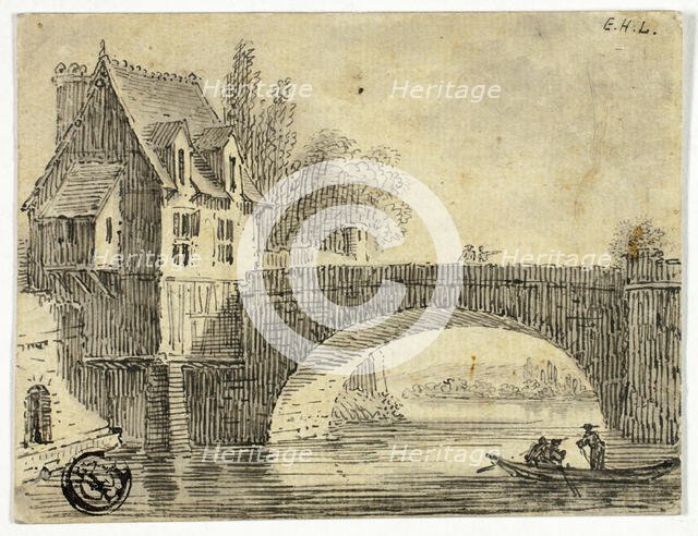 Bridge with House, n.d. Creator: Unknown.