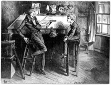 David Copperfield and Uriah Heep, 1912. Artist: Frederick Barnard