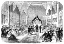 Opening of the Italian Exposition at Florence by Victor Emmanuel, 1861.  Creator: Unknown.