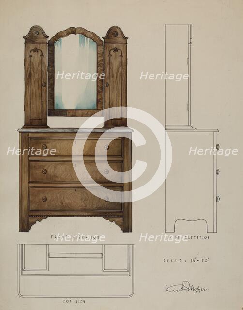 Bride's Bureau, c. 1936. Creator: Kurt Melzer.