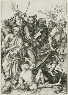 The Betrayal of Christ, from The Passion, c. 1480. Creator: Martin Schongauer.