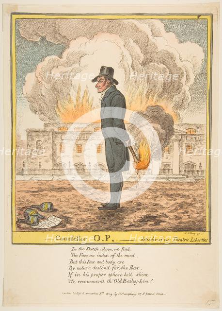 Counsellor O.P.-Defender of our Theatric Liberties, December 5, 1809. Creator: James Gillray.