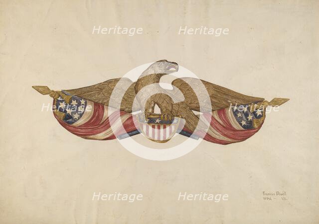 Sternboard Eagle, 1935/1942. Creator: F. W. Powell.
