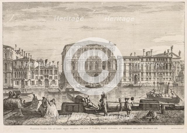 Views of Venice: Palazzo Pesaro, 1741. Creator: Michele Marieschi (Italian, 1710-1743).