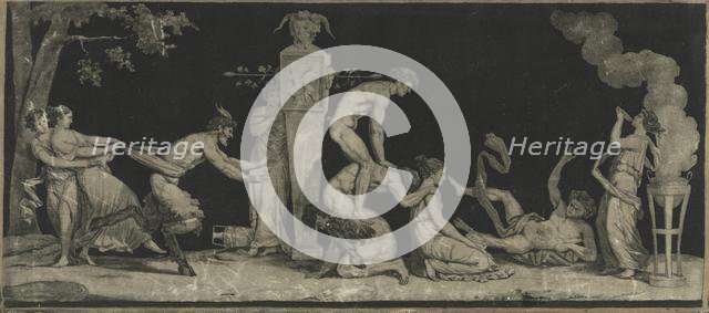 Bacchanal, The Game of Leap Frog, c. 1785. Creator: Laurent Guyot (French, 1756-); Jean Guillaume Moitte (French, 1746-1810).