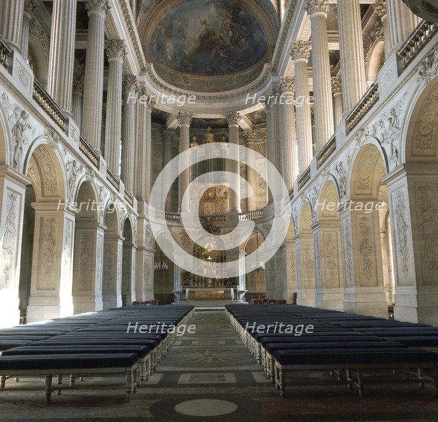 Chapel interior of Versailles, 16th century. Artist: Unknown