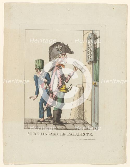 Mr. Du Hasard, Le Fataliste, 1814. Creator: Henri-Gerard Fontallard.