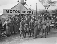 Motor Corps, with Major Bastedo, between 1917 and 1919. Creator: Arnold Genthe.