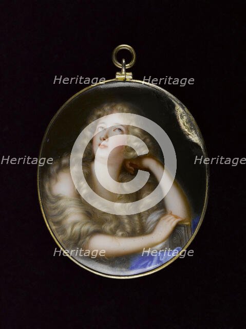 Portrait d'une jeune femme blonde en "Madeleine". Creator: Ecole Francaise.