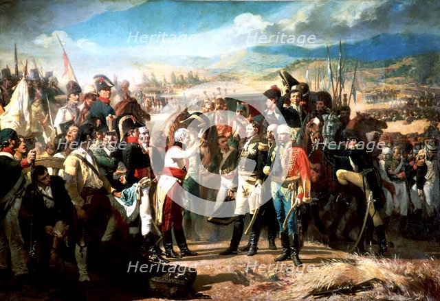 War of Independence, 'The Surrender of Bailen' (July 19, 1808), 1864, Oil by José Casado del Alisal.