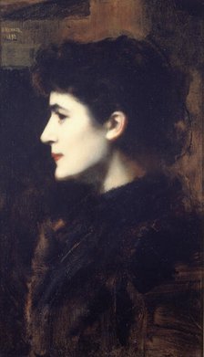 Eugénie-Marie Gadiffet-Caillard dite Germaine Dawis, 1892. Creator: Jean Jacques Henner.