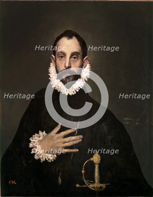 'The Knight of the hand on the chest', by El Greco.